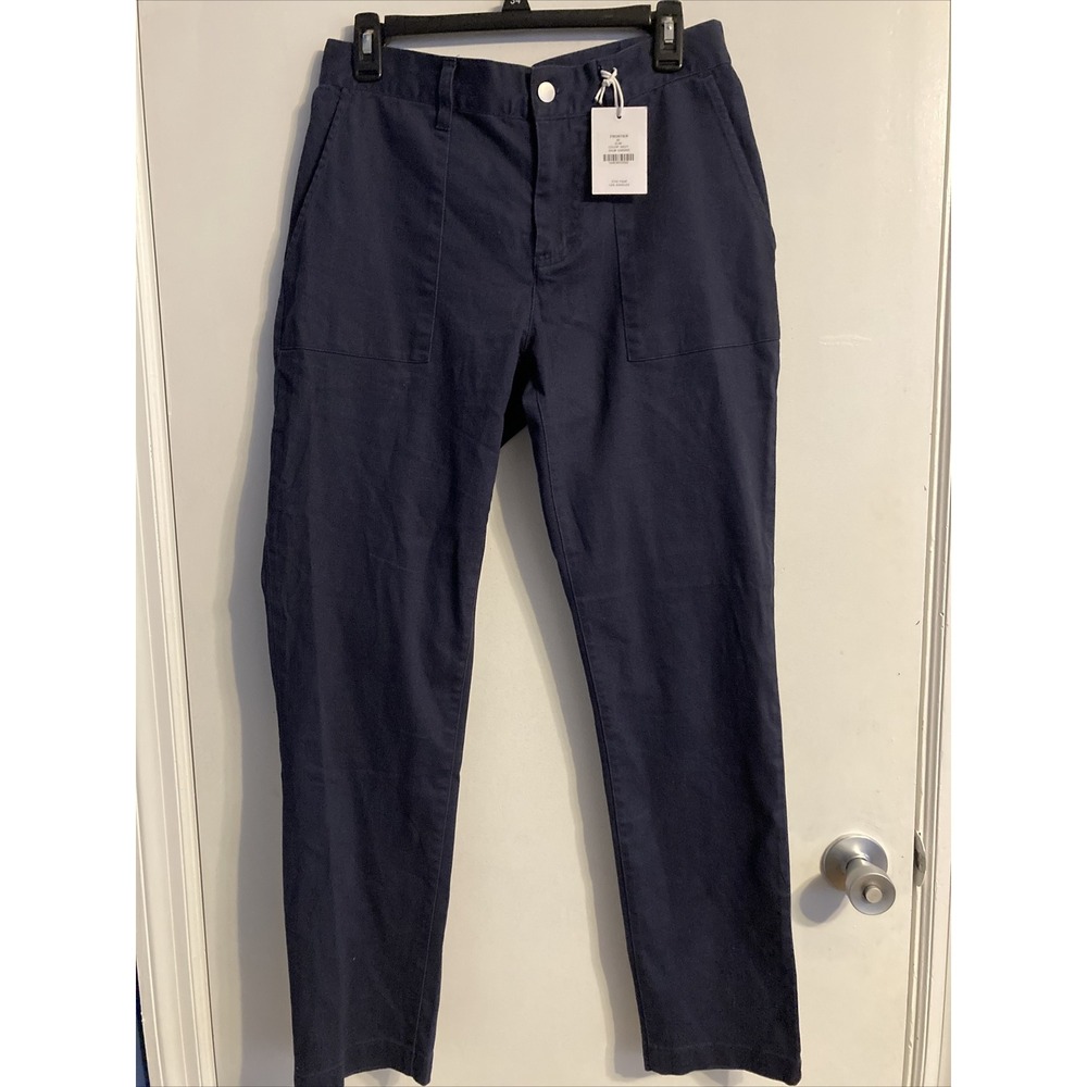 FF.LA Pants Men's 30 Navy Slim Fit Adjustable Waist Five Four Los Angeles 1857